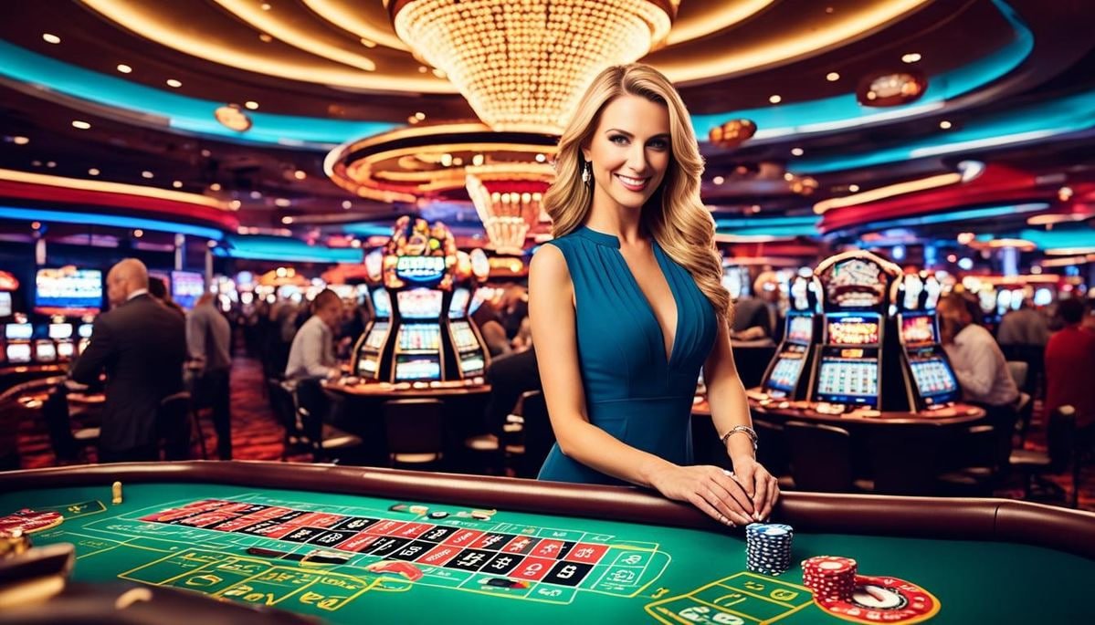 Live-dealer game lobby with table limits on pos4d asia